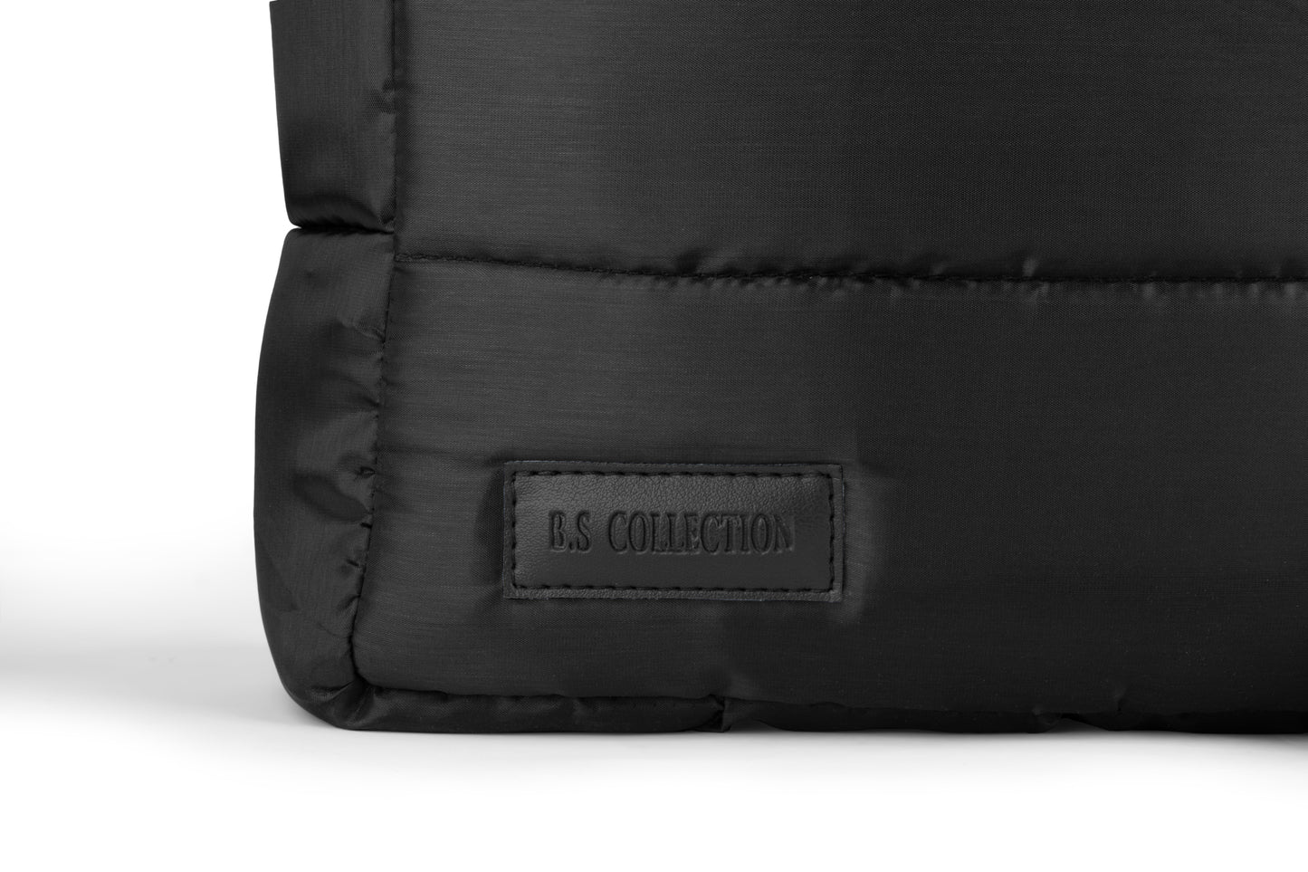 Puffer Medium Size Tote Bag With Wallet - Black