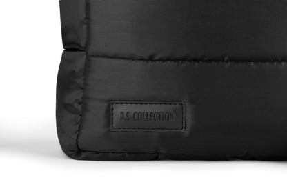 Puffer Medium Size Tote Bag With Wallet - Black