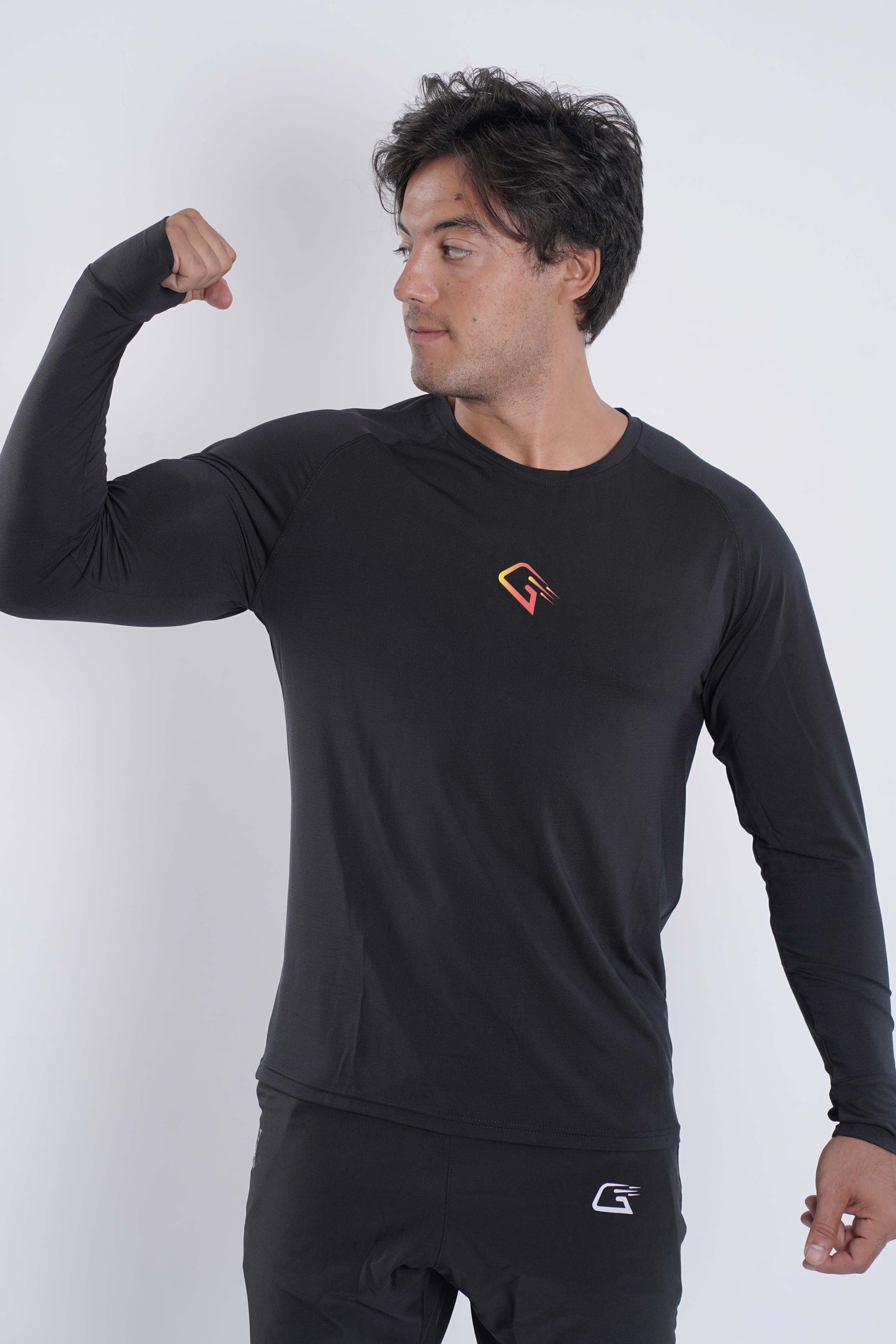 Synthetic Midnight Grin T-Shirt - Black