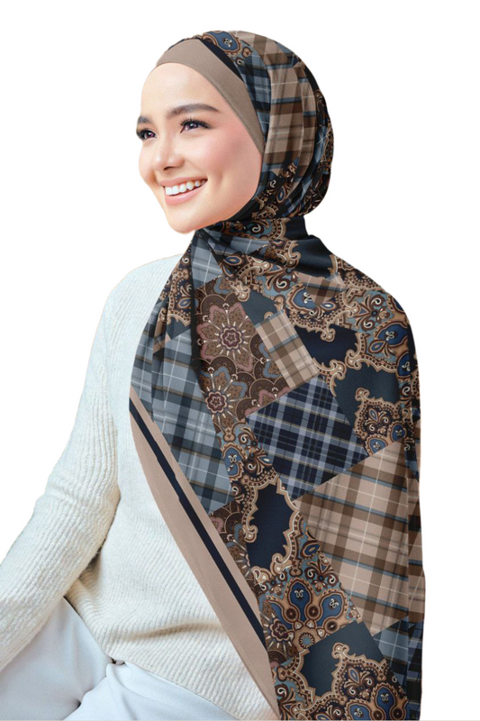 Printed Chiffon Crepe Scarf