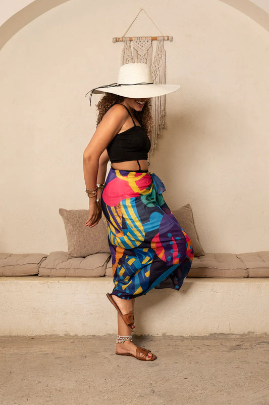 Flower Power Wrap Coverup