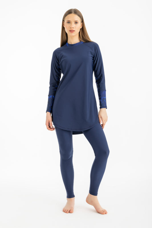 Lycra Ocean Sense Swimsuit - Midnight Blue