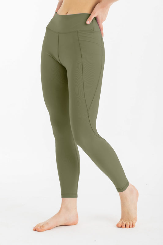 Lycra Swim Leggings - Olive