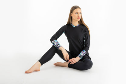 Lycra Ocean Sense Swimsuit - Black