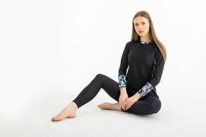 Lycra Ocean Sense Swimsuit - Black