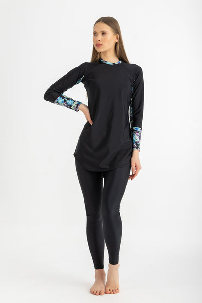 Lycra Ocean Sense Swimsuit - Black