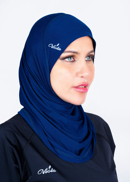 Aero Fit Sports Hijab - Navy