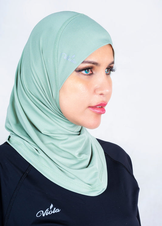 Aero Fit Sports Hijab - Mint Green