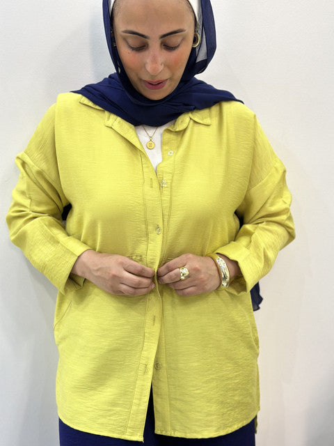 Linen Long Sleeve Shirt – Kiwi