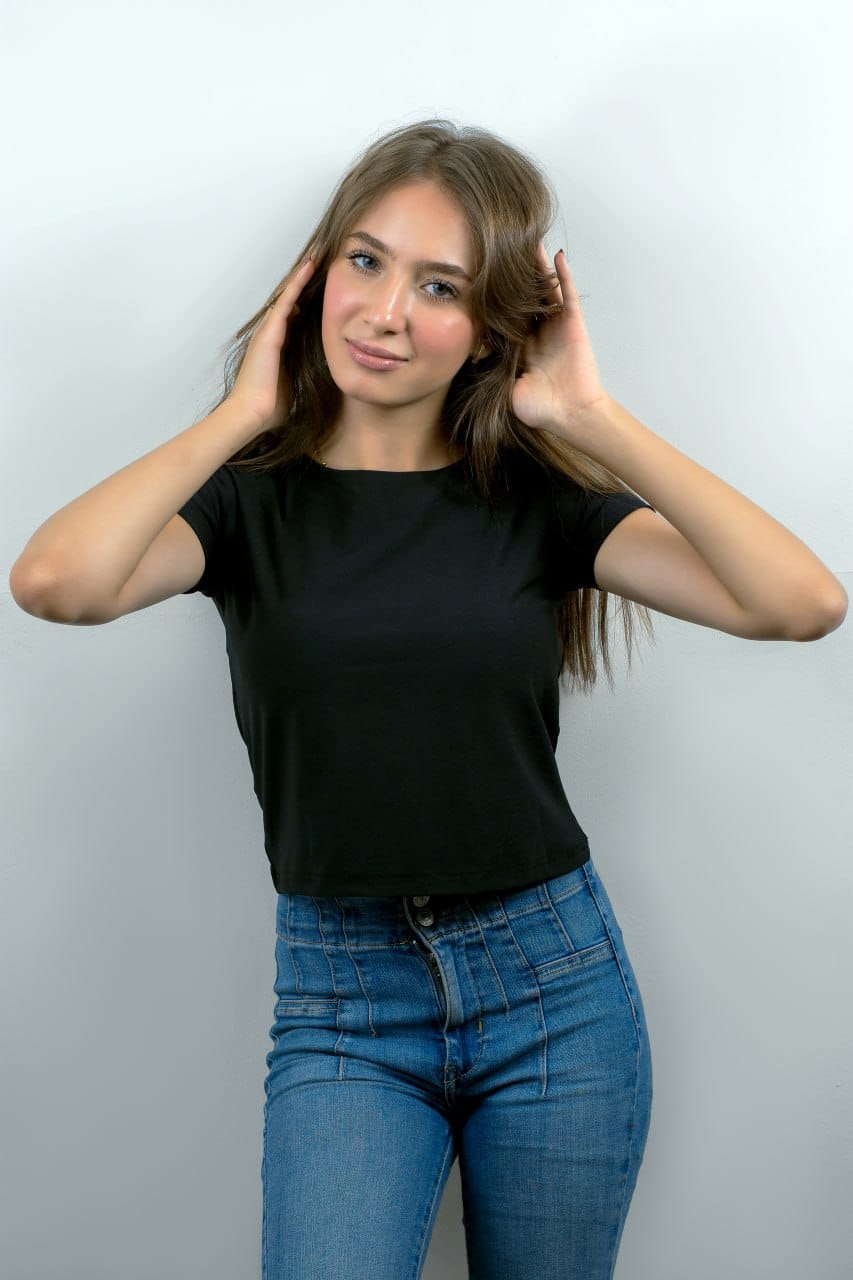 Jersey Half Sleeves Basic Top