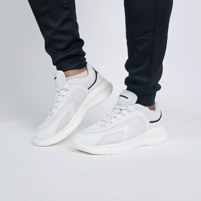 Mesh Shadow Men Sneakers - White