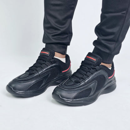 Mesh Shadow Men Sneakers - Black