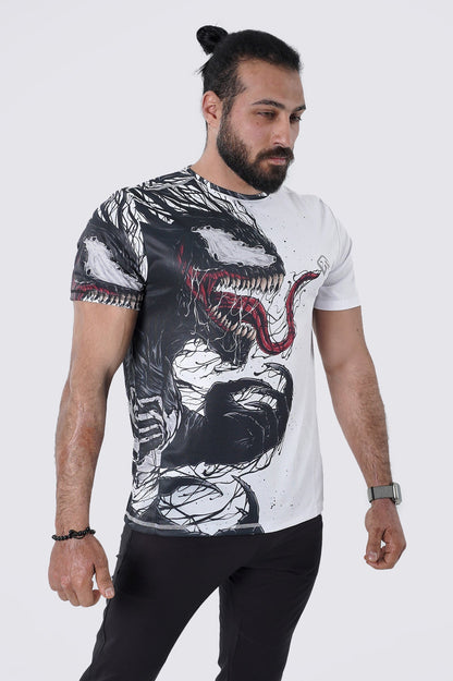 Synthetic Aggressive Venom slim T-Shirt - Multicolor
