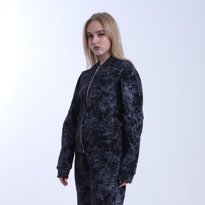 Melton Shadow Camo Tracksuit – Black