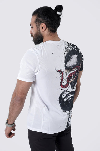 Synthetic Aggressive Venom slim T-Shirt - Multicolor
