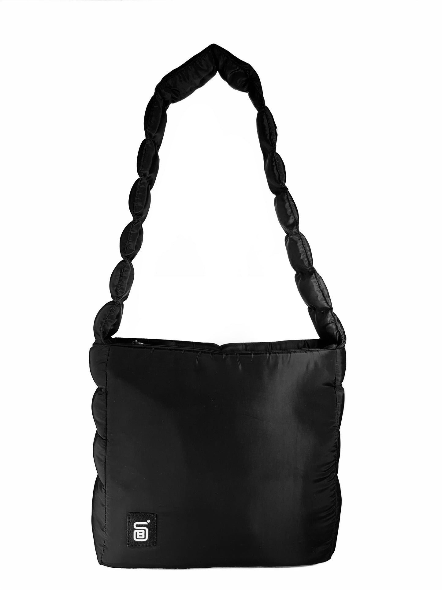 Waterproof Spanish Fabric Shoulder Bag – Black