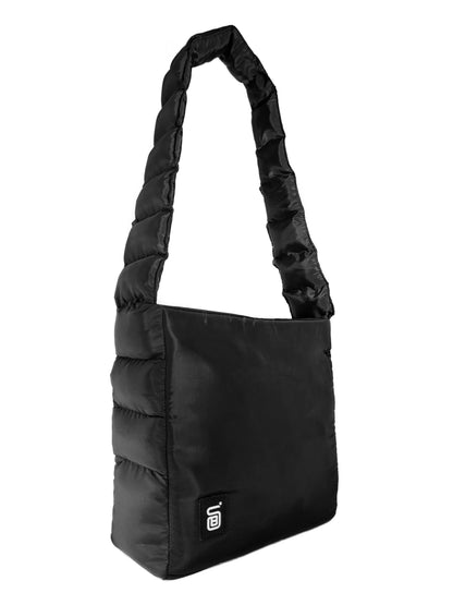 Waterproof Spanish Fabric Shoulder Bag – Black
