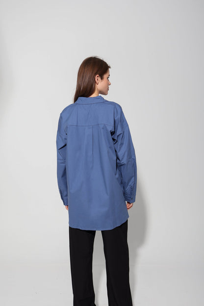 Egyptian Cotton Solid Maternity Shirt