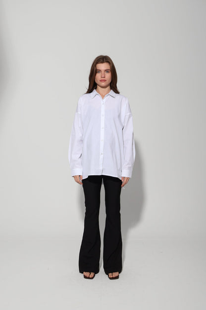 Egyptian Cotton Solid Maternity Shirt
