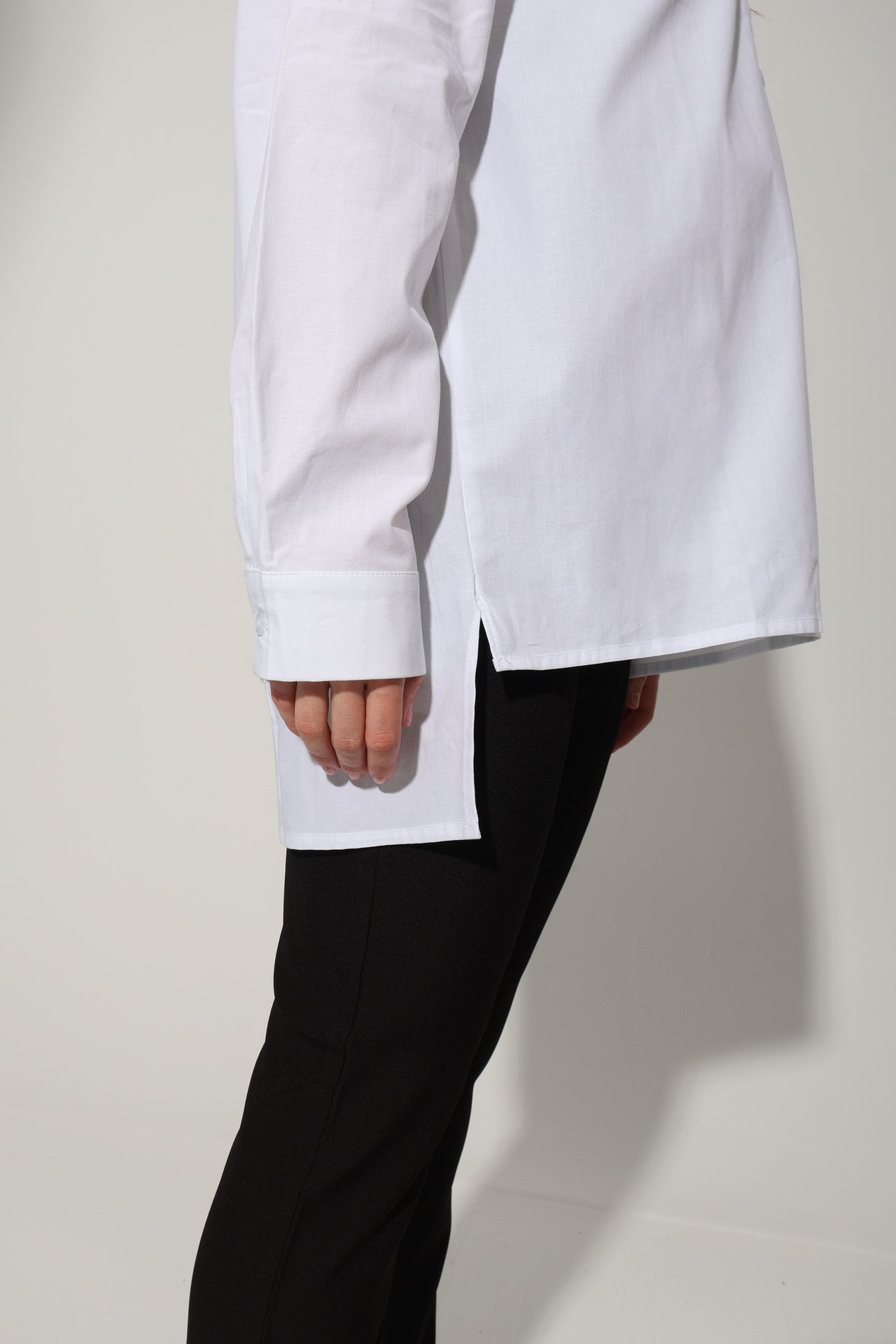 Egyptian Cotton Solid Maternity Shirt