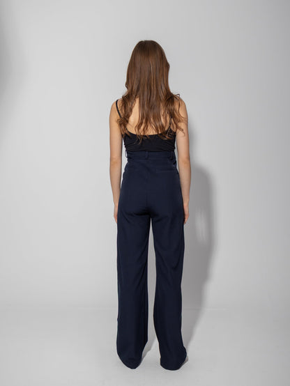 Tailored Formal Over-Belly Straight-Leg Maternity Pants