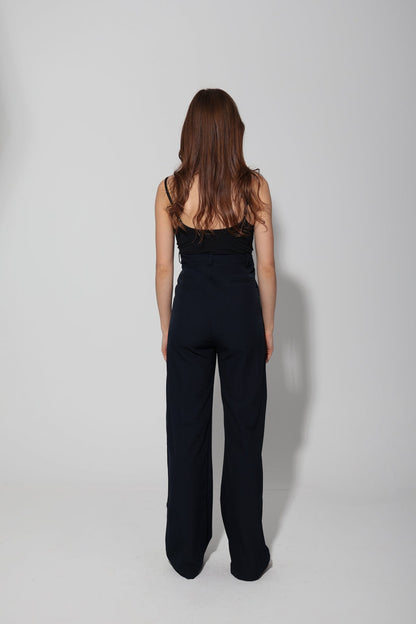 Tailored Formal Over-Belly Straight-Leg Maternity Pants