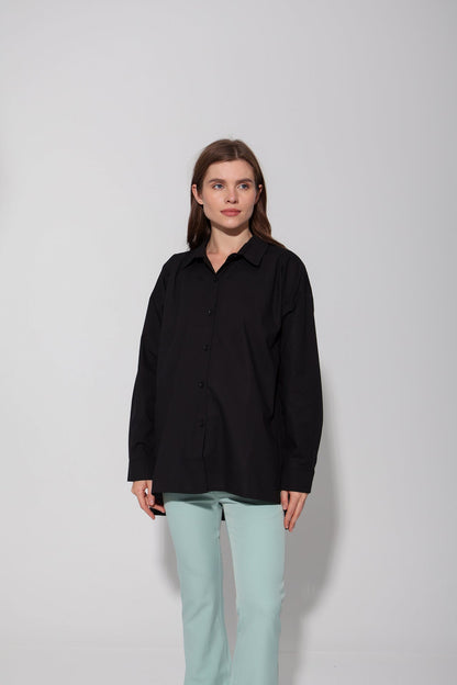 Egyptian Cotton Solid Maternity Shirt