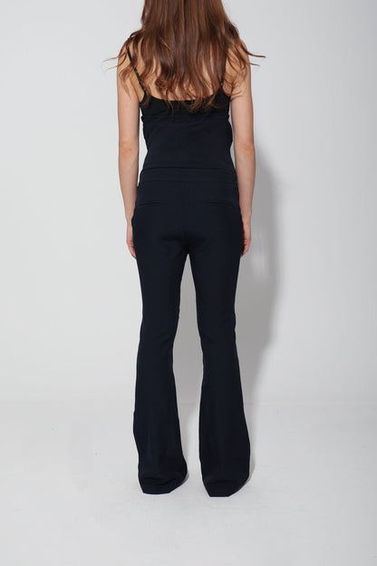 Tailored Formal Over-Belly Flare Maternity Pants