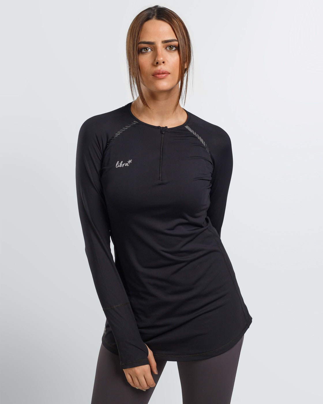 Lycra Performance Long Sleeve Top - Black