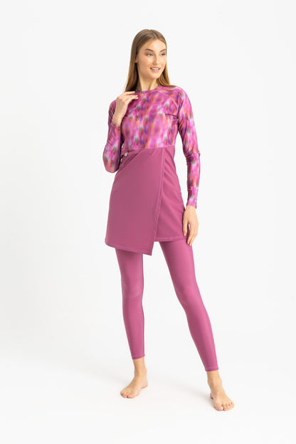 Lycra Motion Wave Swim Top - Pink