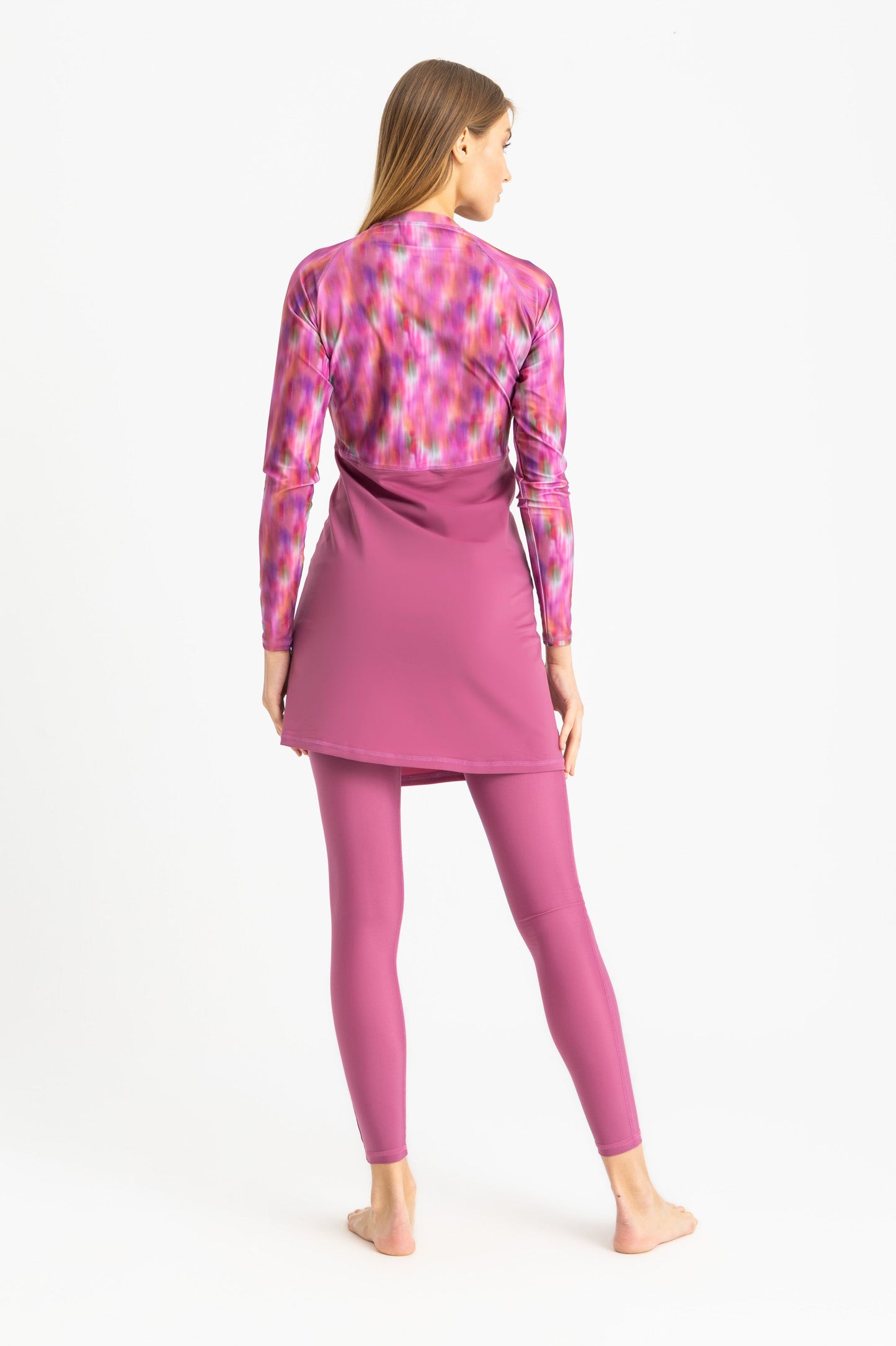 Lycra Motion Wave Swim Top - Pink