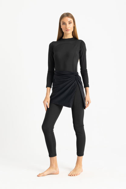 Lycra Beach Wrap - Black