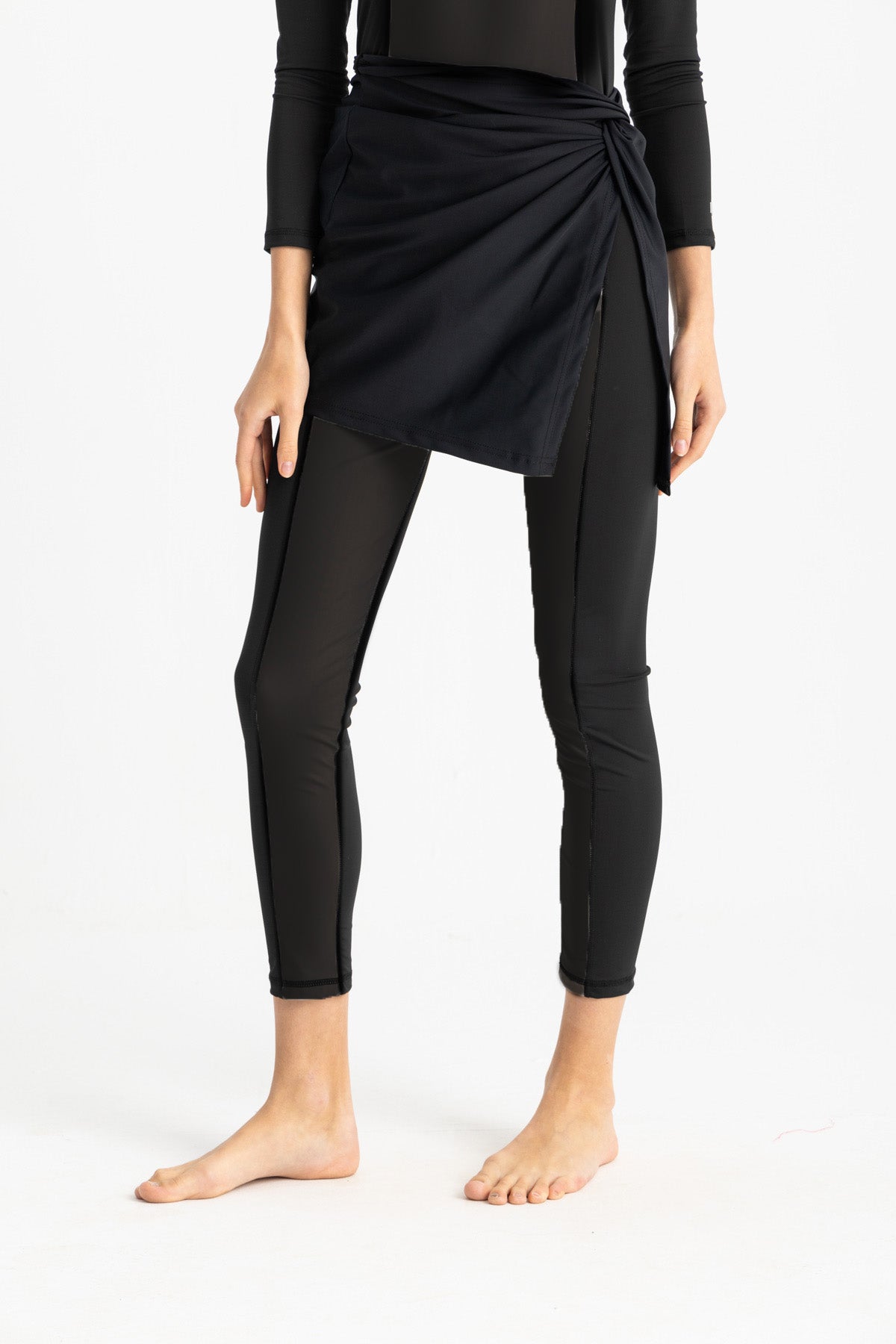 Lycra Beach Wrap - Black