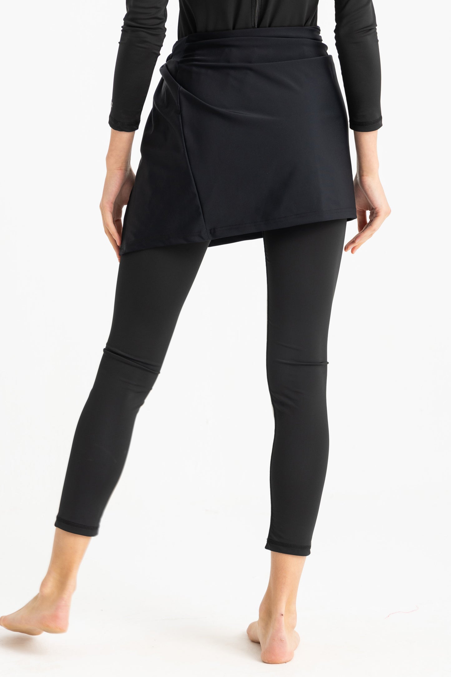 Lycra Beach Wrap - Black