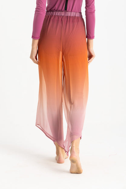 Chiffon Cover Up Pants - Multicolor