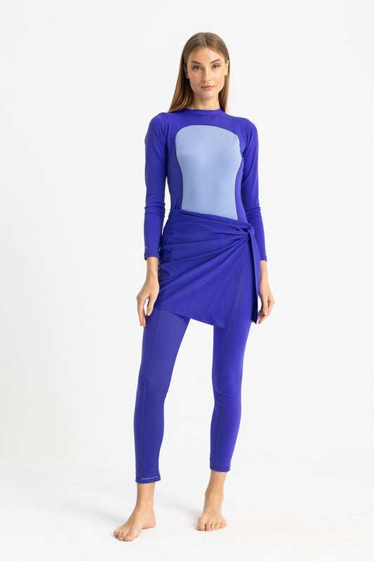 Lycra Beach Wrap - Blue