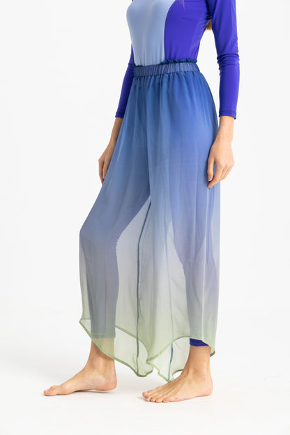 Chiffon Cover Up Pants - Multicolor