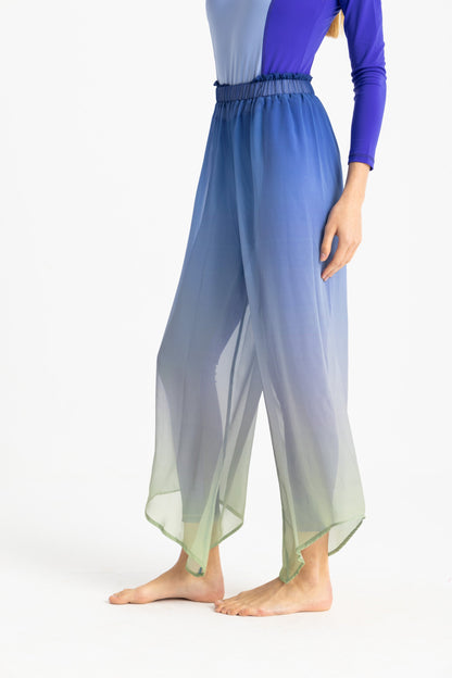 Chiffon Cover Up Pants - Multicolor