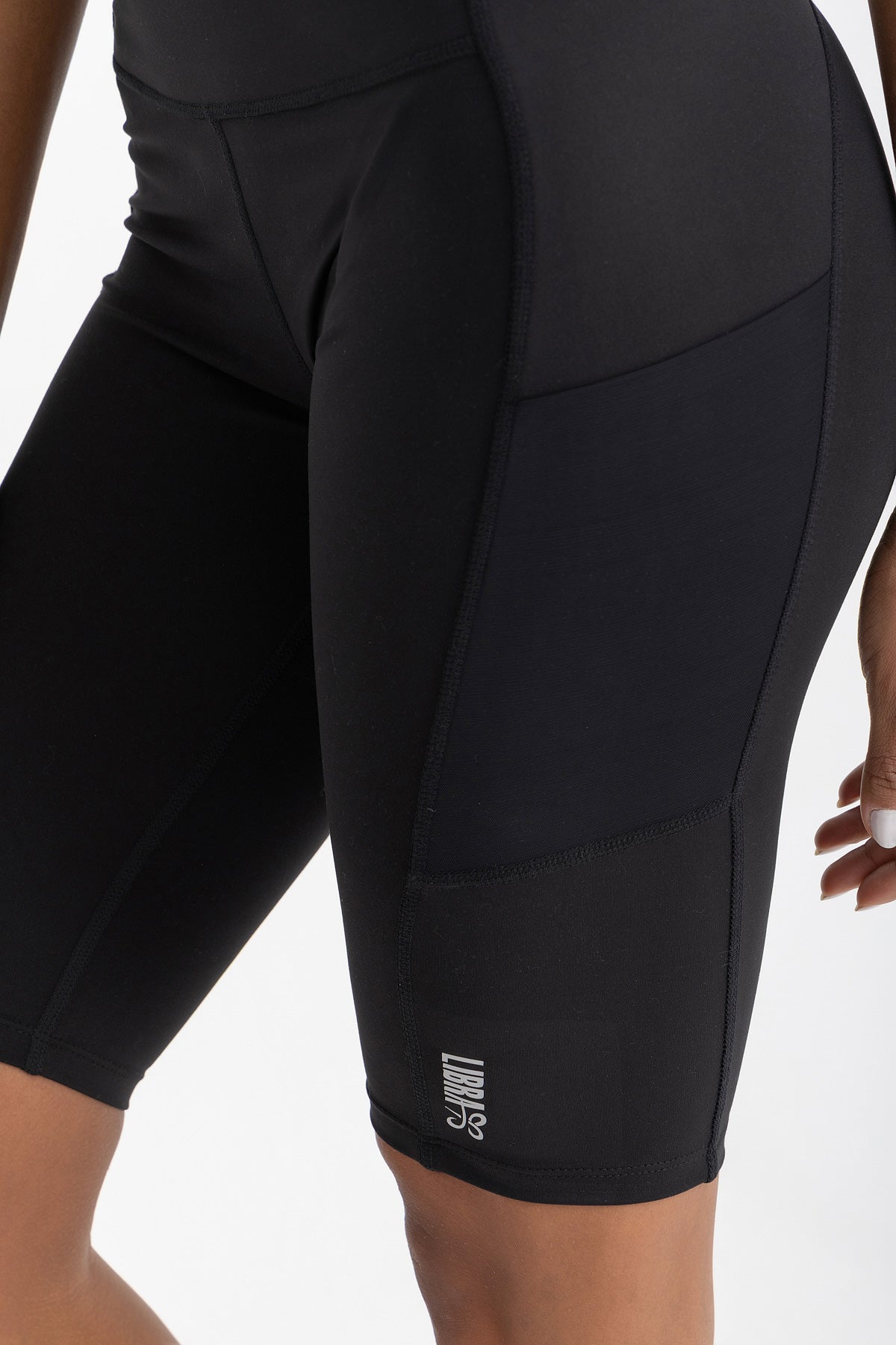 Lycra Sporty High-Waist Short - Black