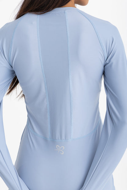Lycra Endura Long Sleeve Top - Ice Blue