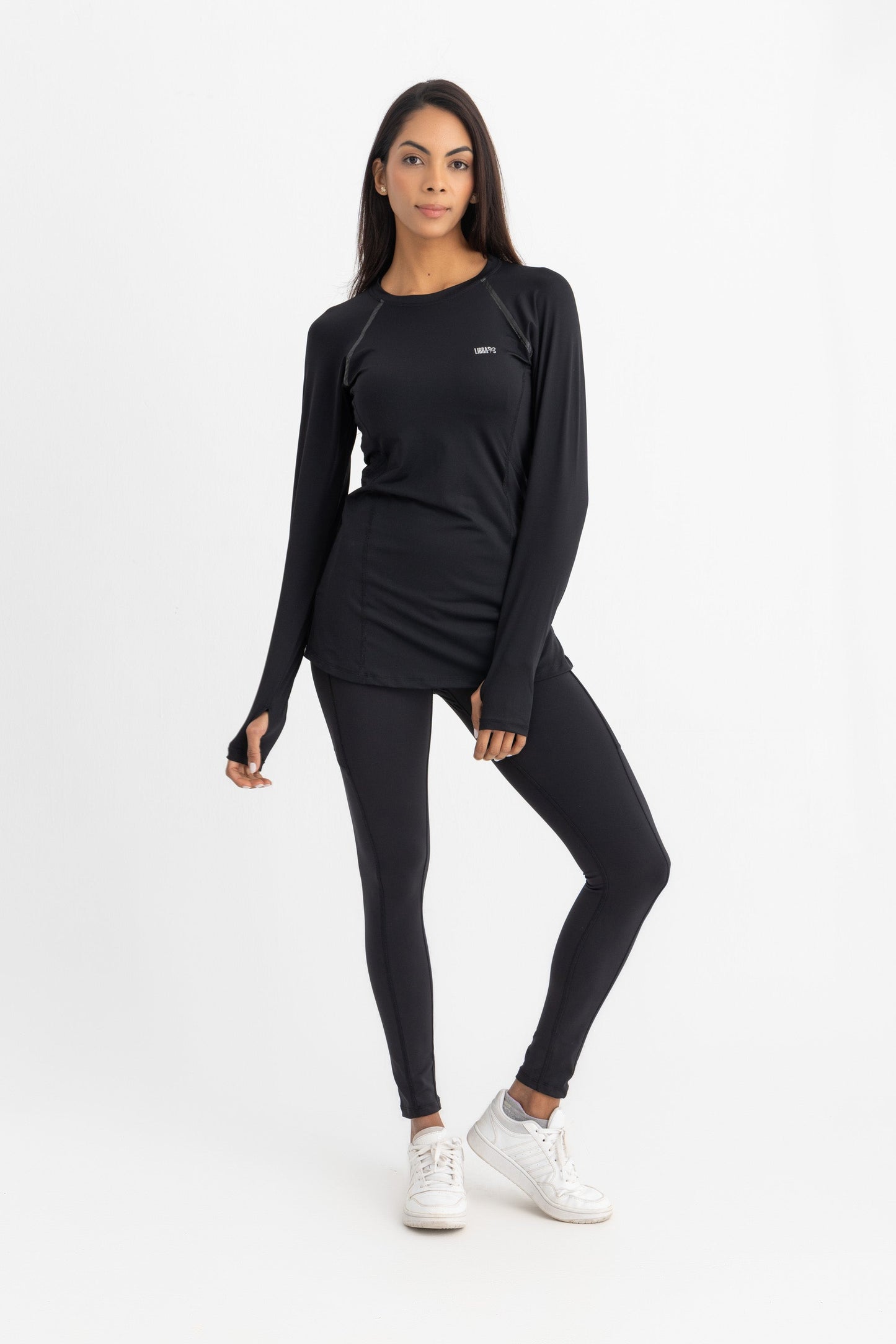 Lycra Endura Long Sleeve Top - Black