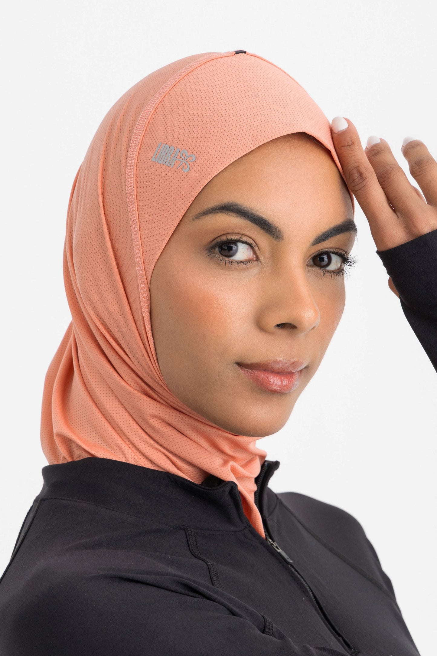 Lycra Sporty Hijab - Sandy Peach