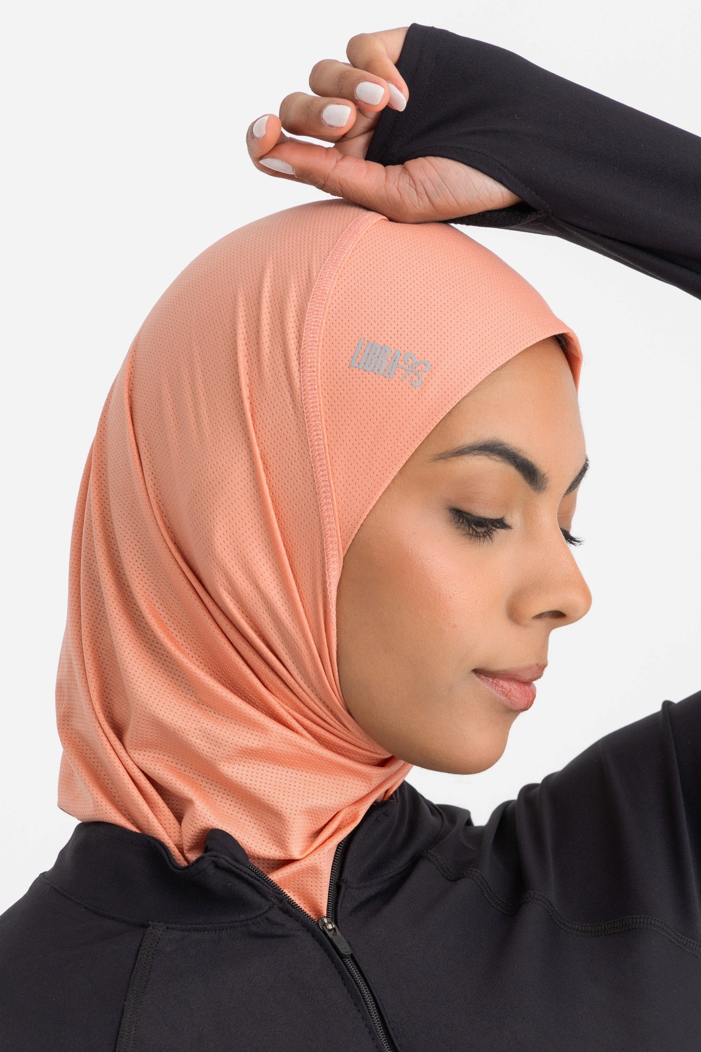 Lycra Sporty Hijab - Sandy Peach
