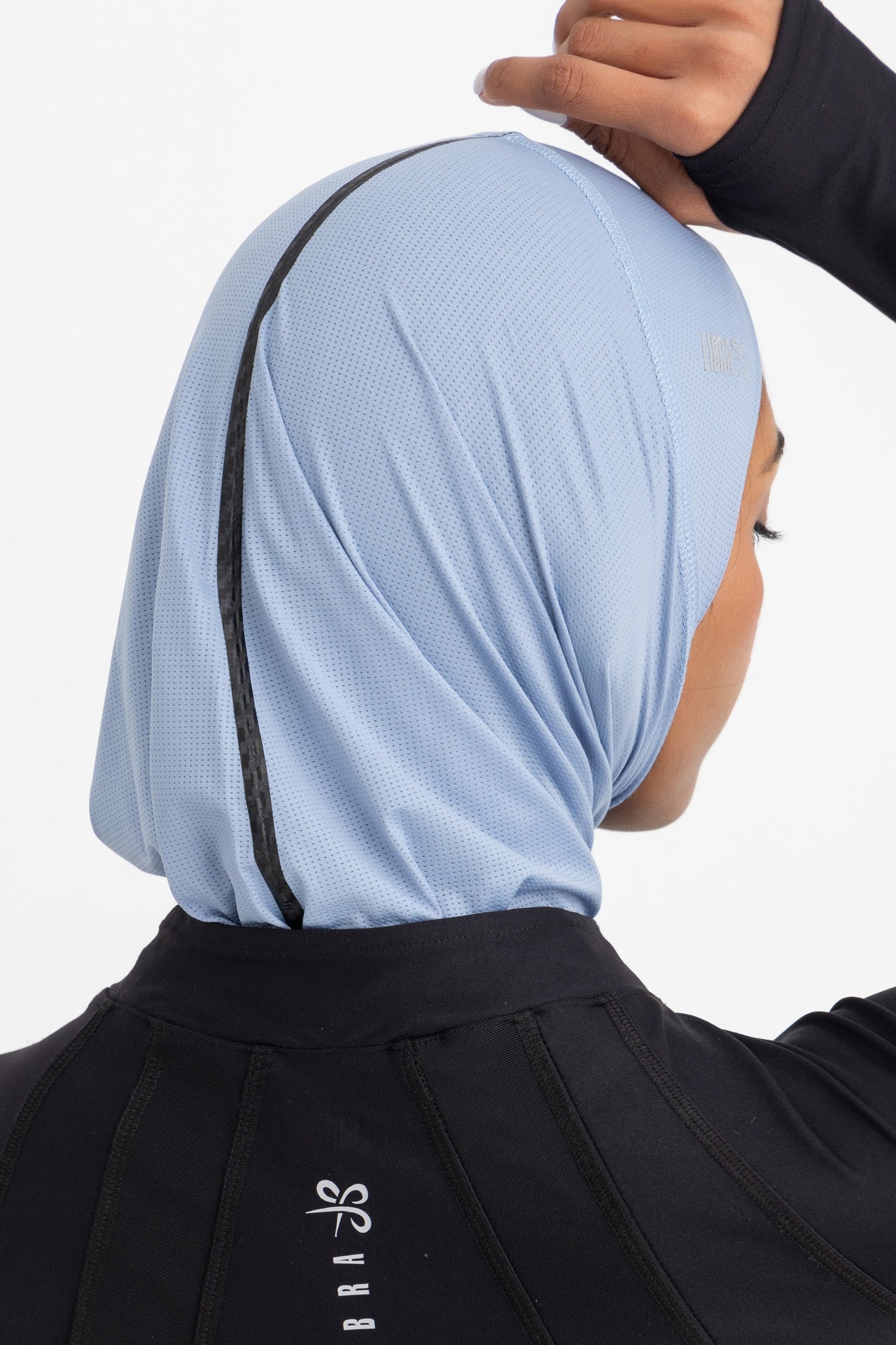 Lycra Sporty Hijab - Ice Blue