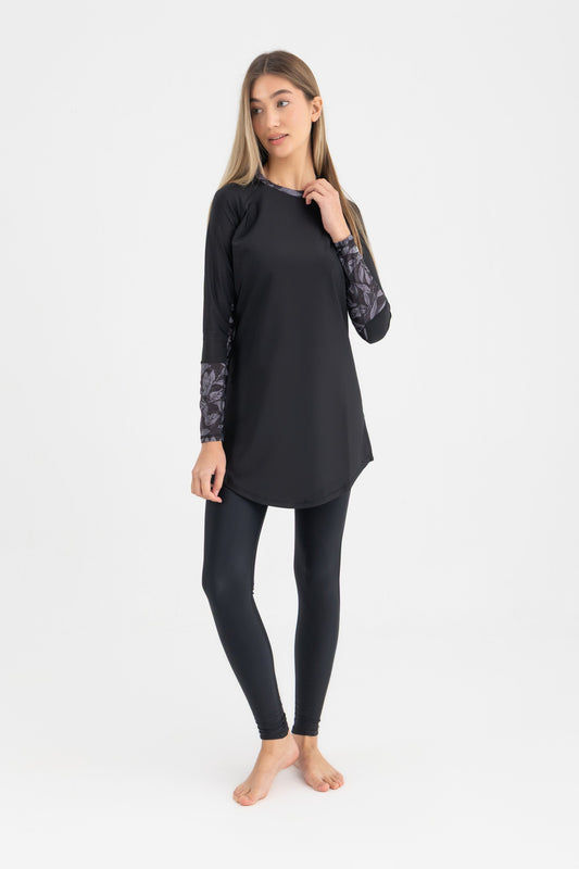 Lycra Ocean Sense Swimsuit - Black