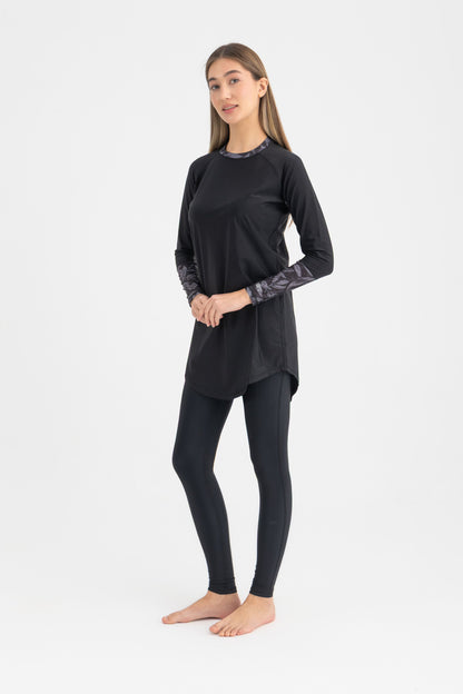 Lycra Ocean Sense Swimsuit - Black