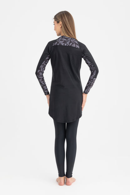 Lycra Ocean Sense Swimsuit - Black