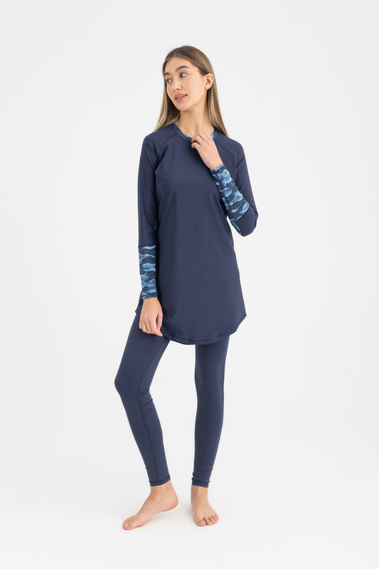 Lycra Ocean Sense Swimsuit - Midnight Blue