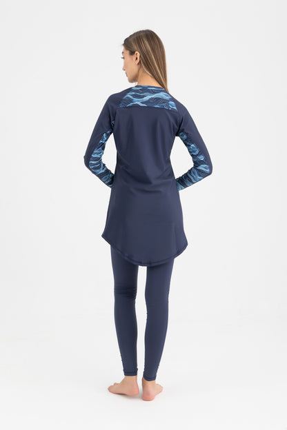 Lycra Ocean Sense Swimsuit - Midnight Blue