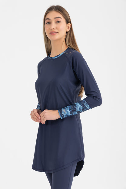 Lycra Ocean Sense Swimsuit - Midnight Blue